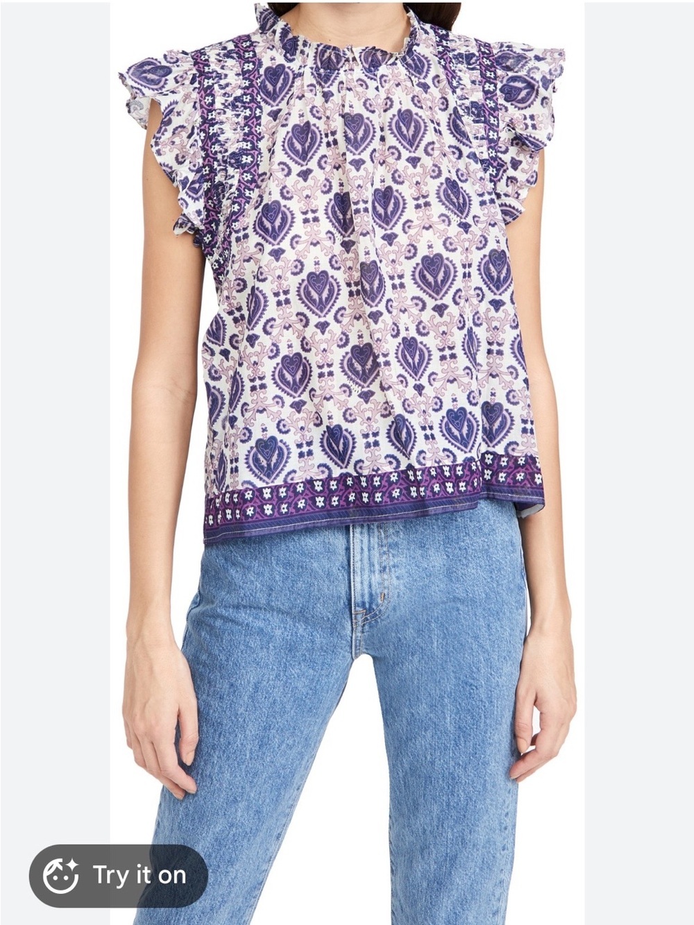 Sea New York Brigitte Border Tank in Violet